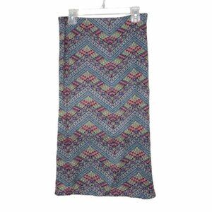Soprano Multicolor Geometric Print Skirt Medium